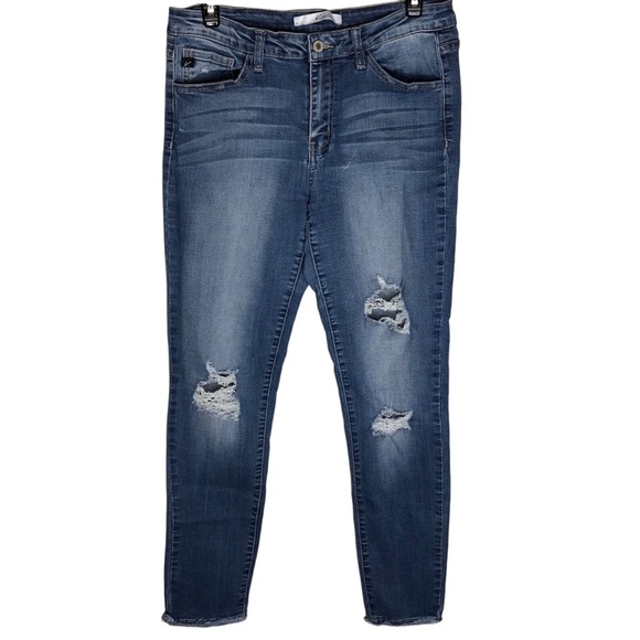 Kan Can Distressed Estilo Jeans Sz 29 Ripped Skinny Mid-Rise Classic Casual - Picture 1 of 7